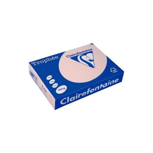 Clairefontaine Trophée - 107 micromètres - saumon - A4 (210 x 297 mm) - 80 g/m² - 500 feuille(s) zéro plastique - papier teinté