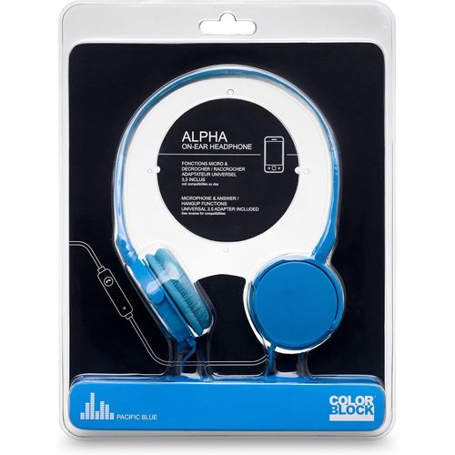 Colorblock Alpha - Micro-Casque - Circum-Aural - Filaire - Bleu