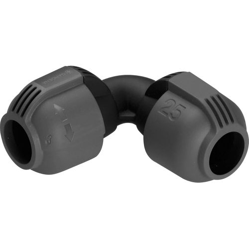 CHECARZHN--NO1-Jonction En L 25 Mm De Raccord De Tuyau Pour Changement De Direction Du Tuyau De Pose, 25 Mm, Compatible Avec Les Tuyaux De Pose 25 Mm De , Montage Sans Outils (2773-20)