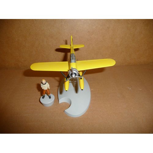Figurine Tintin. L'Hydravion Jaune . L'Étoile Mystérieuse. Hergé-Moulinsart