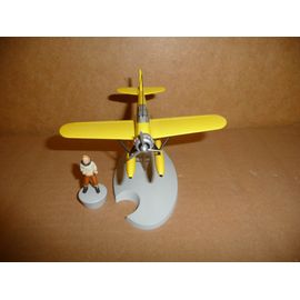Figurine Tintin. L'Hydravion Jaune . L'Étoile Mystérieuse. Hergé-Moulinsart