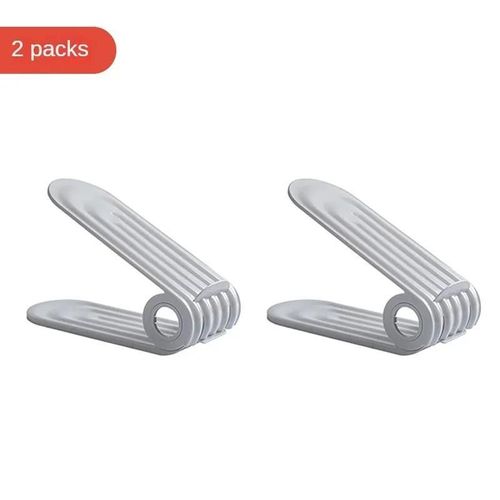 (Style B) Étagère À Chaussures Pliable À 2 Niveaux, Réglable Et Peu Encombrante, Pour Placard/Entrée, Rangement Multicouche En Pp Durable