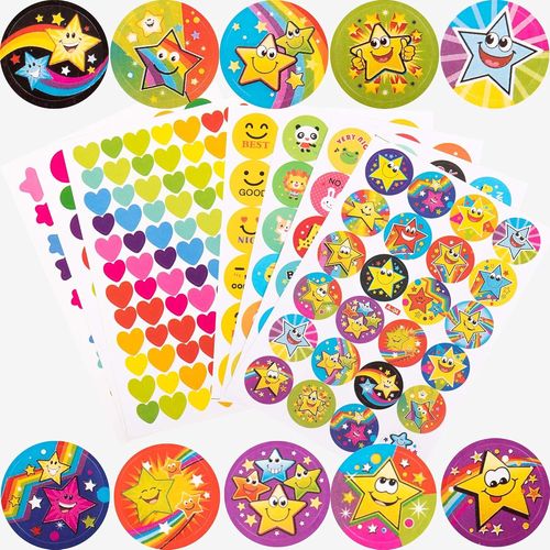 Gommettes Rond Autocollants Stickers Pour Scrapbooking, Loisirs Creatifs, Materiel Activites Manuelles, Album Diy (Reward Sticker)