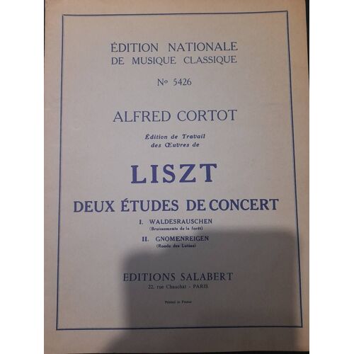 Deux Etudes De Concert