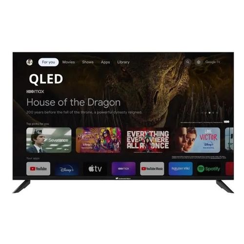 Continental Edison CELED50SQLDV24B6 - TV LED - UHD QLED 4K - 50" (127 cm) - SMART GOOGLE TV - WIFI BLUETOOTH - 4XHDMI - 2XUSB