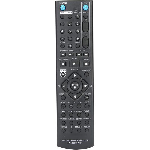 AKB36097101 Remplacement de la télécommande du contrôleur de l'enregistreur DVD/magnétoscope/DVDR, pour LG pour RC286H / RC297H / RC397H DVD magnétoscope DVDR