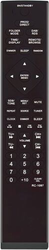 Nouveau RC-1097 Télécommande de Remplacement pour DENON HiFi RC-1097 DM37 D-M37 RCD-M37 D-M37SBK RC1097 Télécommande Remote Controller