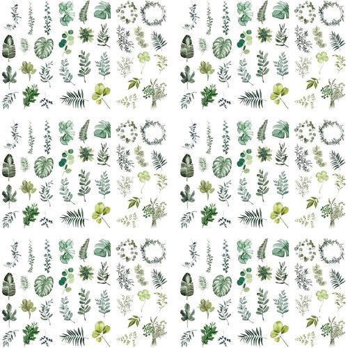 18 Feuilles D'autocollants Washi Colorés Motif De Feuille Autocollant De Cahier Bricolage Pour Scrapbooking Album Photo Autocollant Livre Autocollant Album Journal Cahier Calendrier Décoration