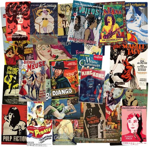 100pcs Autocollants De Vintage Film Autocollants De Scrapbooking Mignons Kit De Fournitures Rétro Esthétiques, Autocollants En Vinyle Pour Planificateur Junk Journal Scrapbook Paper Laptop