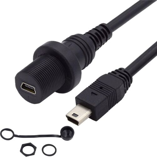 KAL-Mini câble d'extension USB 5 broches mâle vers femelle pour tableau de bord de voiture étanche à la poussière