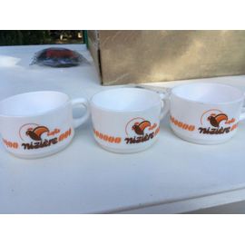 Vintage : 3 Tasses À Cafe : Cafe Niziere - Neuves