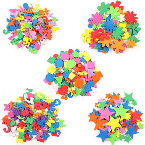 Gommettes Enfants En Mousse,710 Pcs Autocollants 3d Pour Enfant, Gomettes Autocollantes, Stickers Enfants Pour Scrapbooking Loisirs Créatifs, Lettres, Numéro, Étoile, Fleur, Forme Géométrique