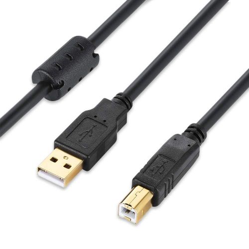 TIANYI-Câble USB 2.0 pour imprimante avec ferrite noire (3 mètres)