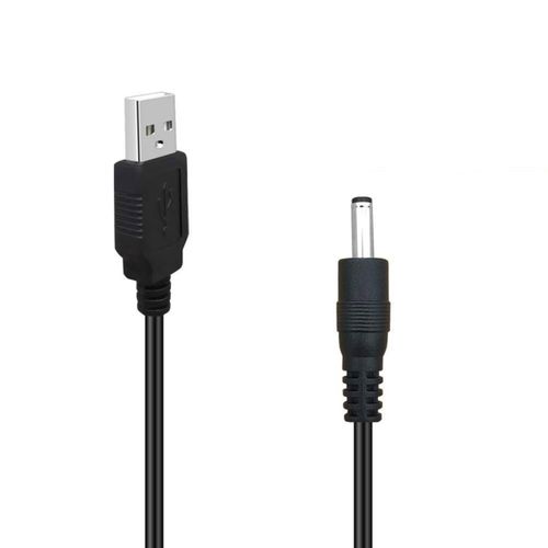 Câble USB vers DC 3,5 mm, 50 cm USB Type A mâle vers DC 3,5 mm x 1,35 mm mâle Cordon d'alimentation DC 5 V Connecteur adaptateur de prise jack cylindrique Câble de charge
