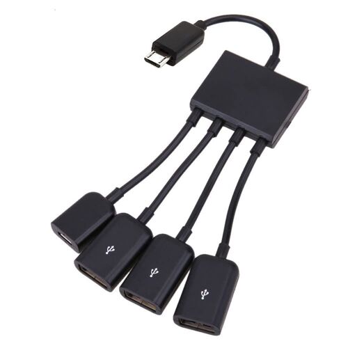 KAL-YC Adaptateur micro USB/OTG avec double port pour téléphones et tablettes Samsung Galaxy S5, S4, S3, Note 2, Note 3, Note 4