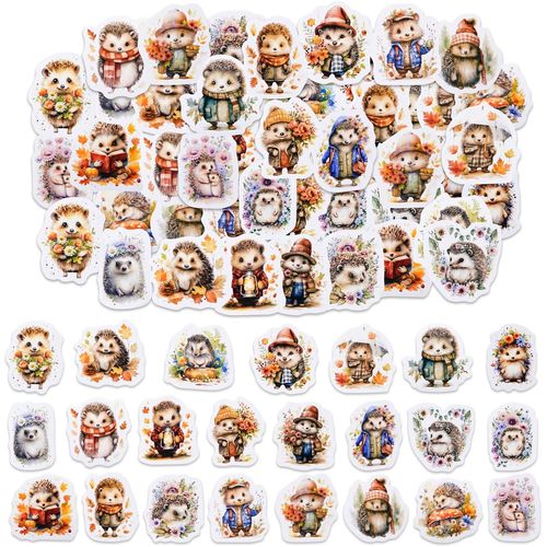Bgiiik-Lot De 46 Autocollants En Vinyle Pour Bouteille D'eau, Scrapbooking, Loisirs Créatifs, Ordinateurs Portables, Journaux, Cadeaux Pour Adultes Et Enfants