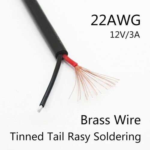 10 Pièces Pigtail USB mâle de 1 mètre, câble USB 2.0 à 2 fils 22AWG, extrémité ouverte à fil nu à 2 broches, câble USB mâle de 1 m, câble d'alimentation à prise USB 12V 3A, couleur noire