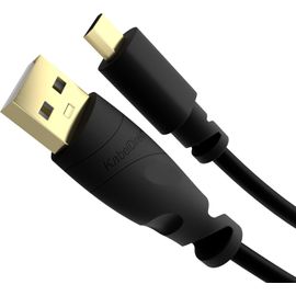 KAL-\U2013 1,5M Câble Micro Usb (Usb 2.0, Câble De Charge Et Synchro, Noir)