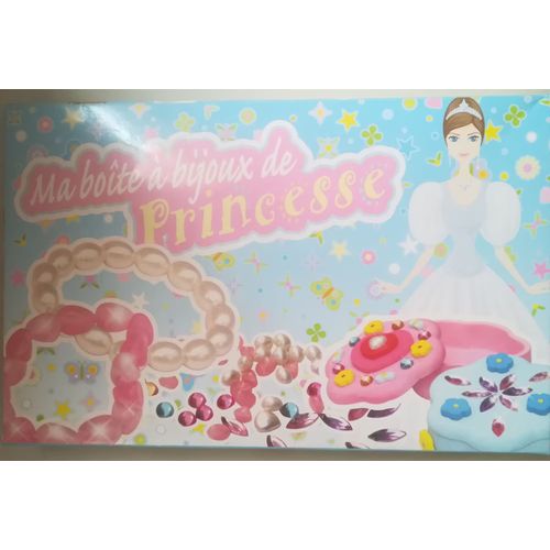 Ma boite de bijoux de princesse - Kit complet : moulage en platre et décoration de la boite + de quoi créer des bijoux en perles