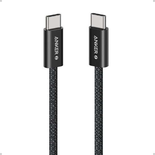 USB-C to USB-C Cable, 240W USB C Cable Fast Charging, Braided and Dustproof Slim Connector, for iPhone 16/15/16 Pro/16 Pro Max/16 Plus, MacBook, iPad, Galaxy S24 (1m, Black)