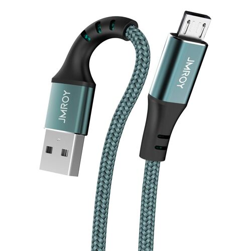 JGD-Câble Micro USB [3M] Chargeur Micro USB Charge Rapide Câble USB en Nylon Tressé Compatible pour Samsung S7 S6 Edge J3 J5 J7, Redmi Note 5 6 Pro, Wiko, Huawei, Kindle,Sony, LG