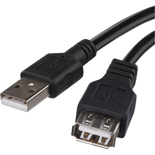 Rallonge USB A mâle vers prise A femelle pour charge et transfert de données,câble USB 2.0 de 2 m pour charge rapide et transfert de données,haute vitesse 480 Mbit/s,noir