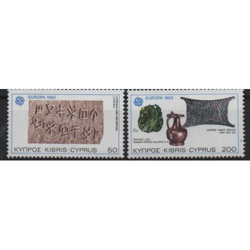 Chypre Timbres Europa 1983