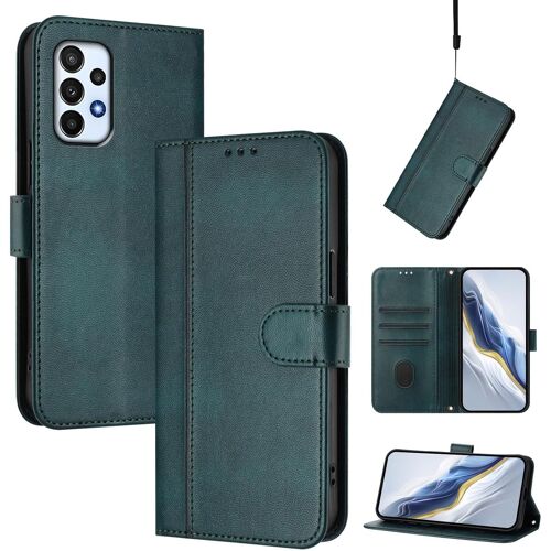 SJZG-Coque Pour Samsung Galaxy A23 5G, Housse En Cuir Pu Avec Pochette De Portefeuille, Magnétique Etui À Rabat Coque Compatible Avec Galaxy A23 5G, Vert