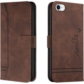 Kal-Coque Pour Iphone 6s/Iphone 6, Protection Portefeuille Etui À Rabat Housse En Cuir Pu Avec Antichoc Tpu Fermoir Magnétique Flip Pochette Housse Pour Iphone 6s/Iphone 6 (4,7 Pouces) (Braun)