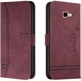 Kal-Coque Pour Samsung Galaxy J4 Plus 2018, Etui Portefeuille Samsung J4 Plus 2018, Protection Etui À Rabat Housse En Cuir Pu Avec Antichoc Tpu [Magnétique] Pour Samsung J4 Plus 2018 (Rouge)