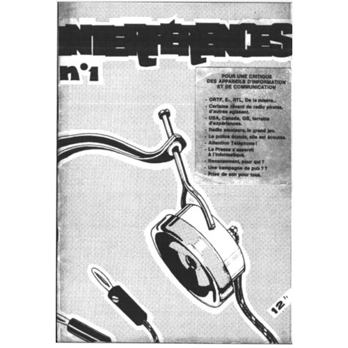 Revue "Interférences" N°1 (Décembre 1974) Au N° 10 (Août 1979)