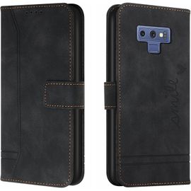 Sjzg-Coque Pour Samsung Galaxy Note 9, Etui Portefeuille Samsung Note 9, Protection Etui À Rabat Housse En Cuir Pu Avec Antichoc Tpu [Fermoir Magnétique] Flip Housse Pour Samsung Note 9 (Noir)