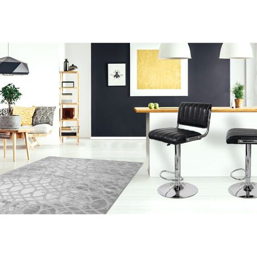 Tabouret De Bar Simili Noir 360° H. Assise 84 Cm