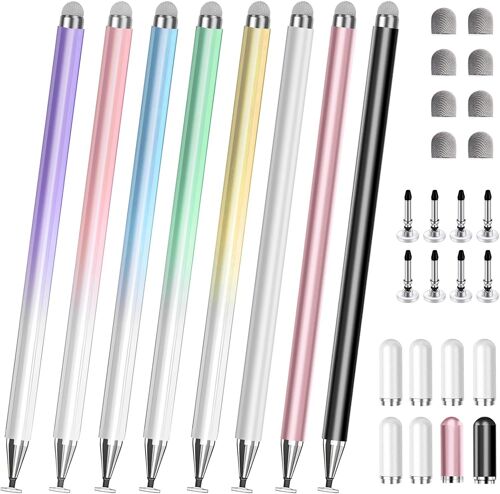 Stylet pour Tablettes Tactiles et Smartphones, Stylo pour Samsung/Xiaomi/Lenovo/iPhone/Tablette Tactile, Compatible avec iPad Pro/Mini/Air - 3 Pack, Haute Précision et Sensibilité