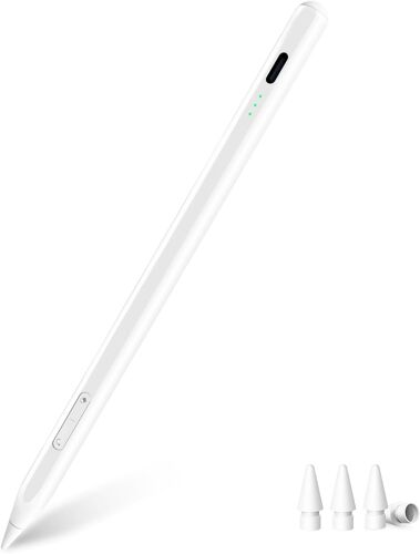 Stylus Pen for iPad 9th and 10th Generation, 13 Minute Fast Charge, Pencil for Apple iPad (2018-2024) 10/9/8/7/6th Gen, iPad Pro 12.9/11/13 Inch M4, iPad Air 3/4/5/M2, iPad Mini 5/6