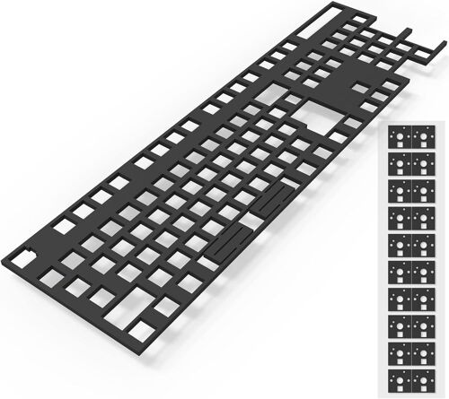 Poron Keyboard Pcb Foam 108 Layout, Poron Switch Pads 120Pcs Et Keyboard Sound Dampeners Pour Clavier Personnalisé