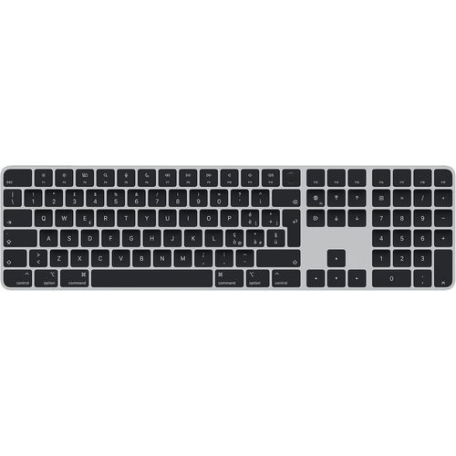Magic Keyboard Avec Touch Id Et Pavé Numérique : Bluetooth, Rechargeable. Compatible Avec Les Ordinateurs Mac Dotés D¿Une Puce ; Italien, Touches Noires