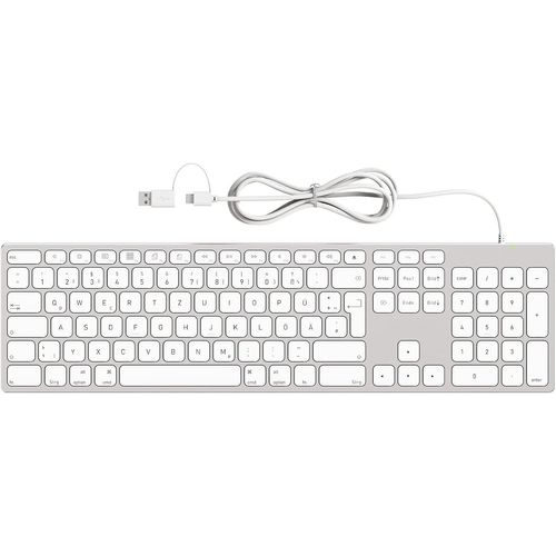Clavier Filaire En Aluminium Pour Ordinateur Apple Mac, Clavier Britannique Extra Fin Avec Pavé Numérique, Clavier Mac/Clavier Magique/Clavier Imac/Macbook Pro/Air Keyboard.
