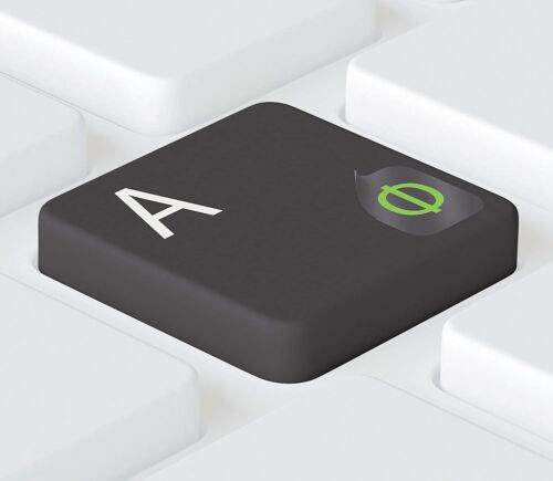 KAL-® | 5X6Mm - Autocollants Universel Russes - Ukrainien Pour Claviers Pc / Ordinateur Portable Et & Macbook, Film Mat Transparent, Couleur Vert Clair | Russian Keyboard Stickers