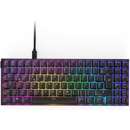 LETNERNY-Function 2 Minitkl - 2024 Clavier De Jeu Optique Tenkeyless - Éclairage Rvb - Taux De Requête 8K - Commutateurs D'Option Linéaire - Déclenchement Réglable - Échange À Chaud - Noir De (Qwertz