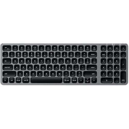Clavier Sans Fil Bluetooth Slim, Clavier Rétroéclairé Qwerty Us Anglais Avec Batterie Rechargeable, Pour Macbook Pro/Air, Ipad Pro/Air, Mac Mini, Imac Et Plus ¿Disposition Us, Gris Sideral