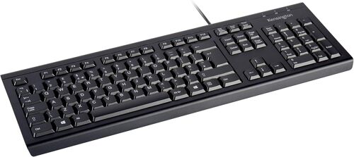 Kb100 Eq - Clavier Filaire Azerty, Compatible Avec Windows & Macos, Design Fin, Membrane Imperméable Protectrice, Avec 60% De Matériaux Recyclés Post-Consommation* (K63727Fr)