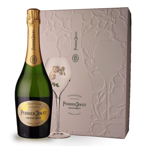 Champagne Perrier-Jouët Grand Brut 75cl - Coffret 2 Flutes