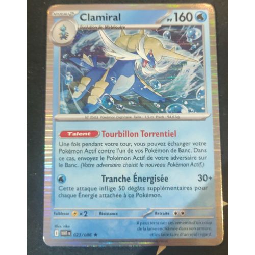 Pokemon Clamiral 023 / 086 Holo N&B 10.5