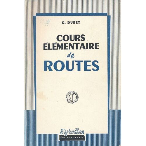 Cours Élémentaire De Routes