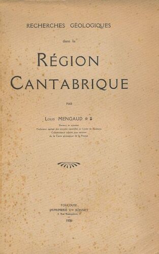 Recherches Géologiques Dans La Région Cantabrique