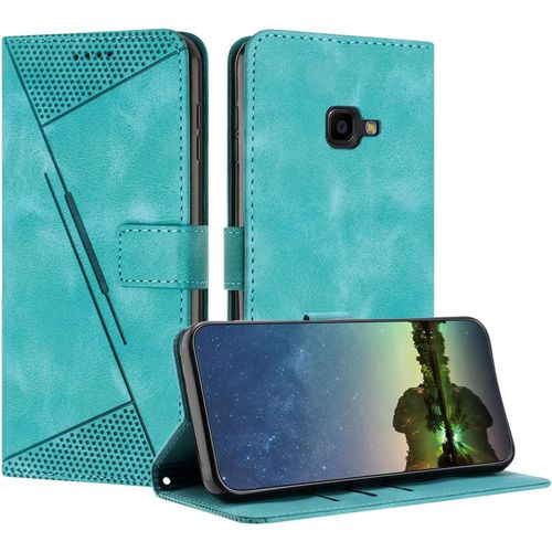 Kal-Etui Coque Pour Samsung Galaxy Xcover 4 / 4s, Coque De Telephone En Cuir De Première Qualité [Pochette De Portefeuille] Porte Carte Compatible Avec Coque Samsung Xcover 4/4s - Bleu Clair