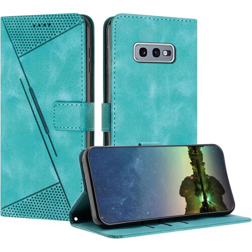 acdsgd-Etui Coque pour Samsung Galaxy S10E / S10L, Coque de Telephone en Cuir de Première QualitéPochette de Portefeuille Porte Carte Compatible avec Coque Samsung S10E/S10L - Bleu Clair