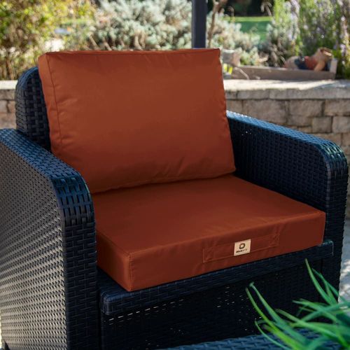 Coussins Pour Salon De Jardin Déhoussable 60x70cm Terracotta