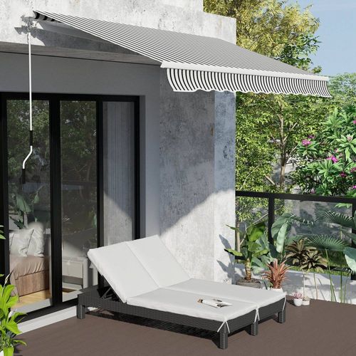Bain De Soleil Transat 2 Places Grand Confort Matelas Inclus